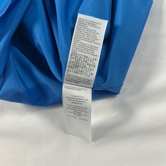 J. Crew Ruffled Blue Sleeveless Blouse - Picture 6 of 13